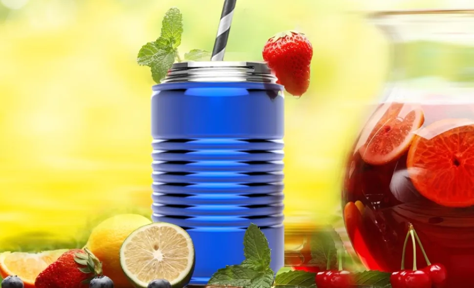 Drinkbeker Asobu Mason Jar I can Champagne 540 ml
