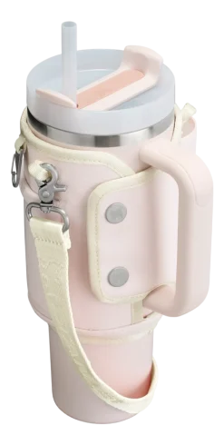 Stanley PMI Drinkbeker Houder Stanley The Quencher 30oz Carry-All 1,18L Rose Quartz Hot