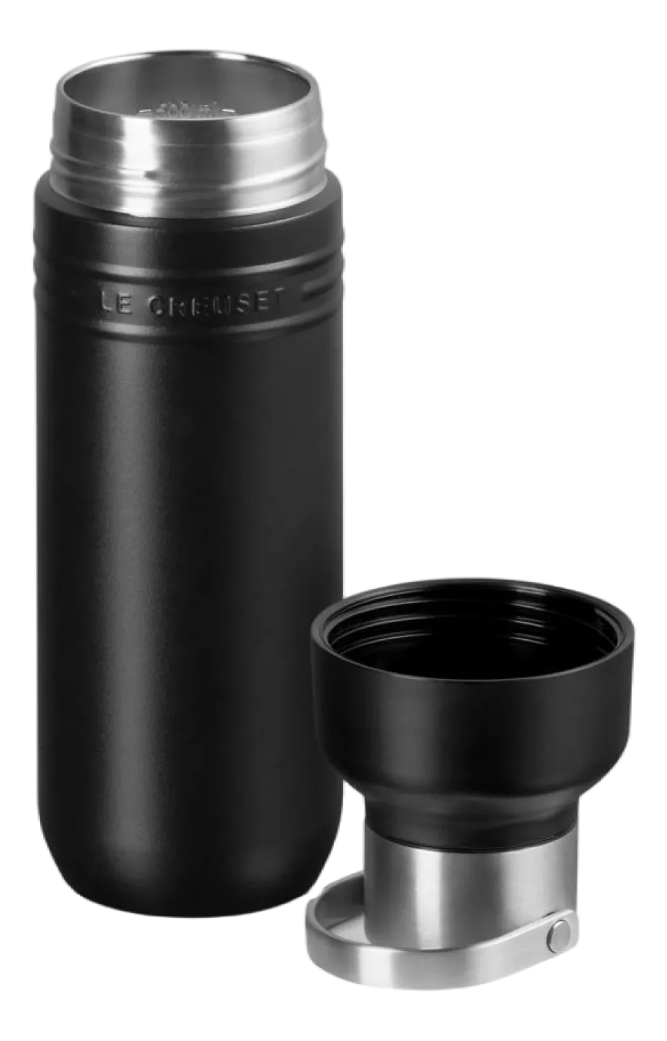 Drinkfles Le Creuset On The Go Mat Zwart 0,5L