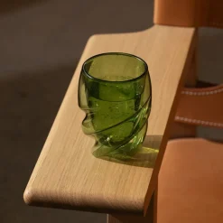 Dubbelwandig Glas Bodum Pavina Paris Twisted Groen 270 ml (Set van 2)