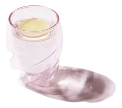 Dubbelwandig Glas Bodum Pavina Paris Twisted Roze 270 ml (Set van 2)