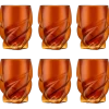 Bodum Dubbelwandig Glas Pavina Paris Twisted Amber 270 ml (Set van 6) Hot