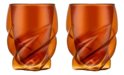 Bodum Dubbelwandig Glas Pavina Paris Twisted Amber 270 ml (Set van 6) Hot