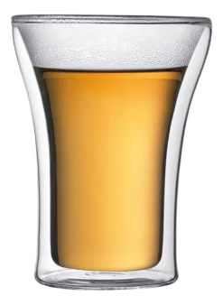 Dubbelwandig Theeglas Bodum Assam Transparant 250 ml (Set van 2)