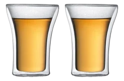 Dubbelwandig Theeglas Bodum Assam Transparant 250 ml (Set van 2)