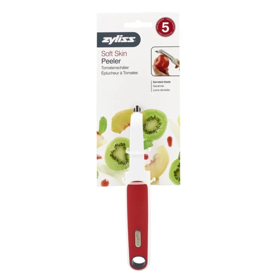 Dunschiller Zyliss Soft Skin Peeler White/Red/Grey