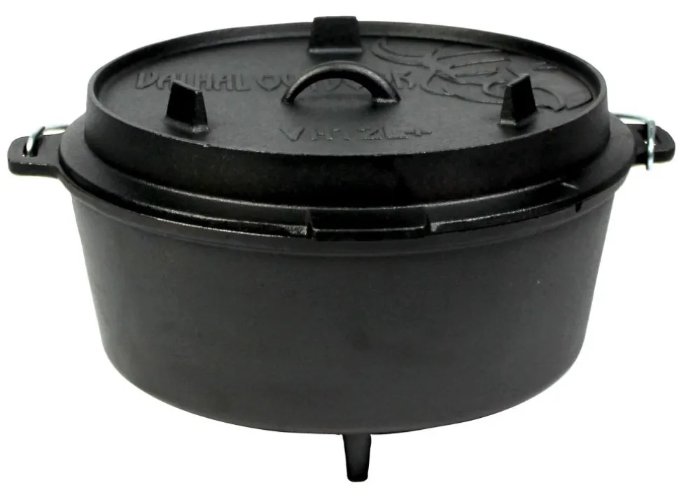 Dutch Oven Valhal Outdoor Met Pootjes Outdoor 12 L