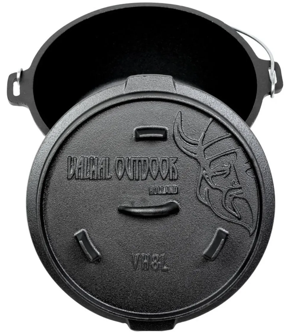 Dutch Oven Valhal Outdoor Met Pootjes Outdoor 8 L