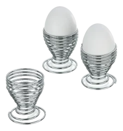 Kela Eierdop Globul Zilver 5 cm (Set van 4) Outlet