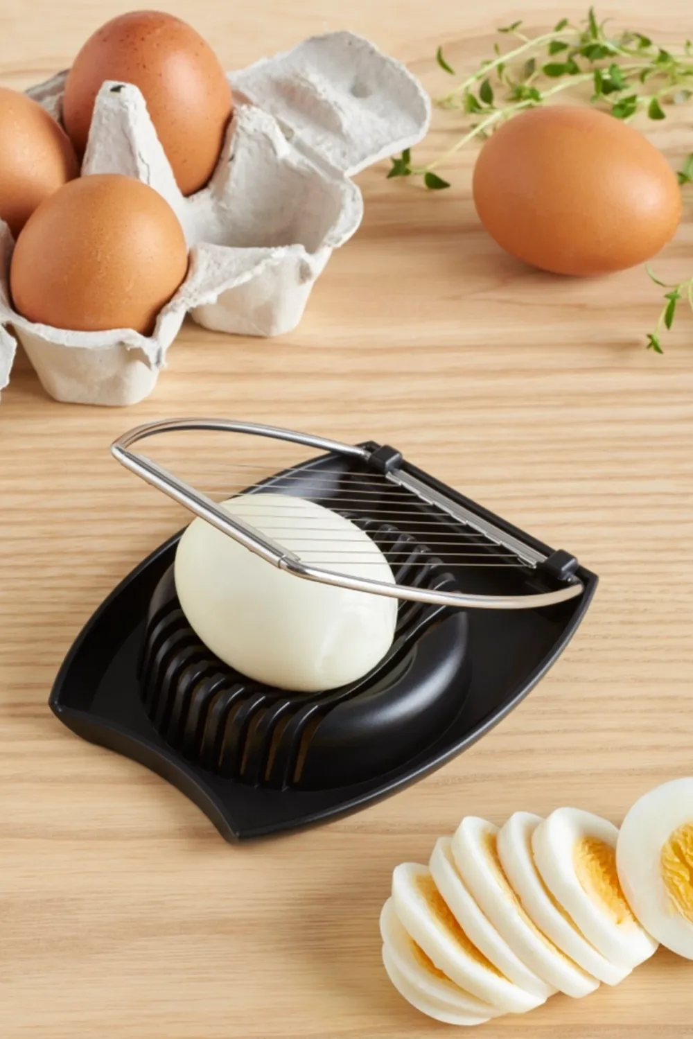 GastroMax Eiersnijder RVS Zwart Hot