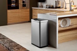 EKO afvalbak Recycle Mirage Sensor Bin 2x20L Mat RVS Hot