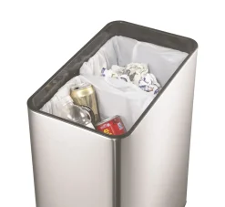 EKO afvalbak Recycle Phantom Sensor Bin 2x20L Mat RVS