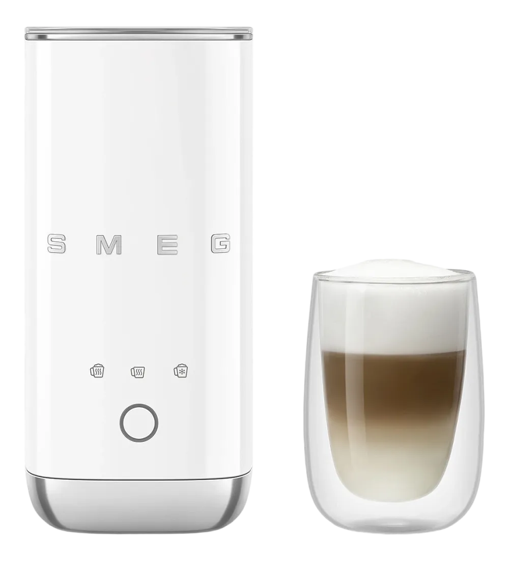 Smeg Elektrische Melkopschuimer MFF02WHEU 50's Style Wit Hot