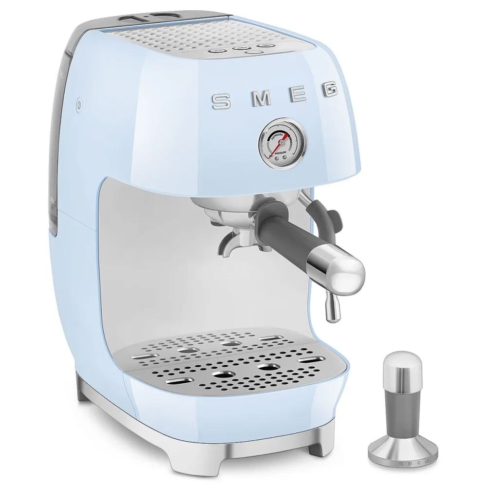 Smeg Espresso koffiemachine ECF03PBEU 50's Style Pastelblauw Clearance