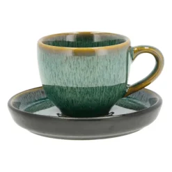 Espressokop Bitz Gastro Green Black 7 cl (6-delig)