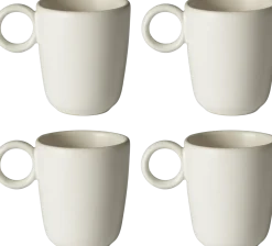 Espressokop Bolia Edge Ecru 113 ml (Set van 4)