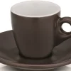 Kela Espressokop en Schotel Mattia Bruin (Set van 2) New
