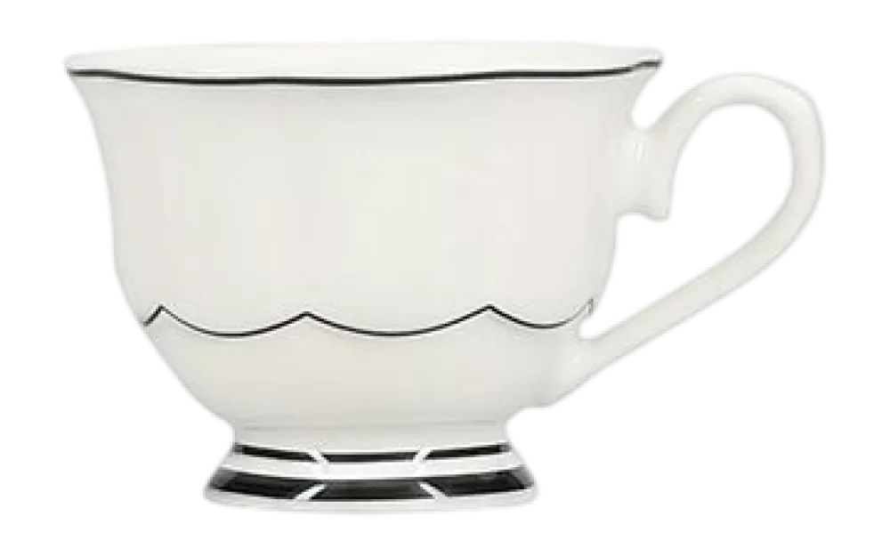 Salt & Pepper Espressokop en Schotel Odette Black / White 80 ml (Set van 2) New