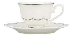 Salt & Pepper Espressokop en Schotel Odette Black / White 80 ml (Set van 2) New