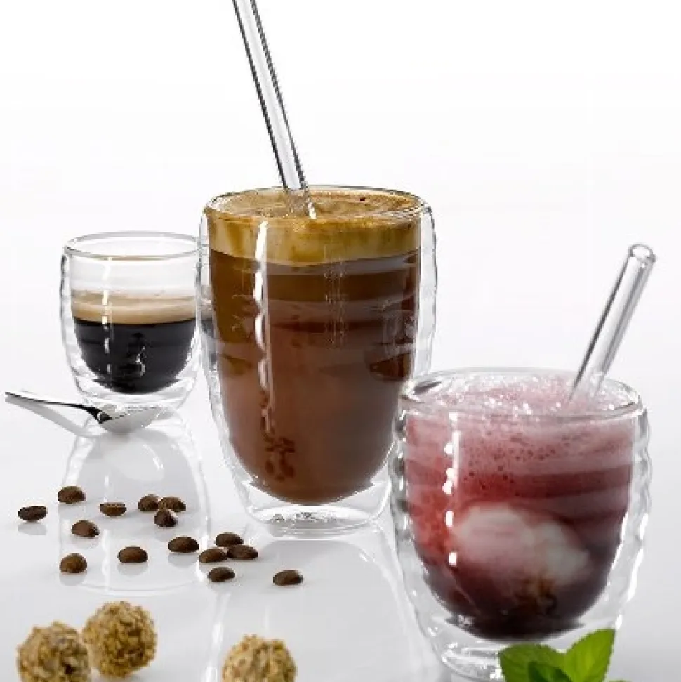 Espressokop Kela Cesena Transparant 80ml (Set van 2)