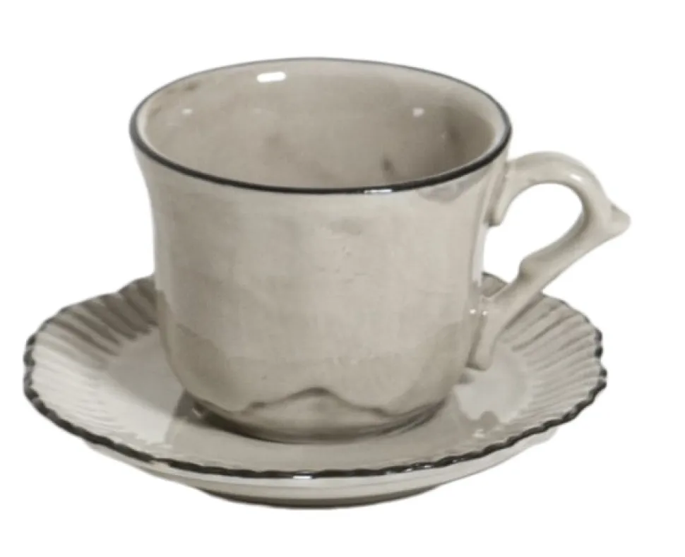 Espressokop Met Schotel The Table Attic Oyster (45 ml)