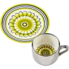 Espressokop Polspotten x Rijksmuseum Floral Yellow + Green Yellow (Set van 2)