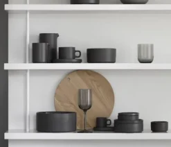 Espressokop & Schotel Blomus Pilar Pewter (Set van 2)