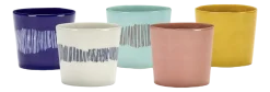 Serax Espressokop Feast tableware by Ottolenghi Dark Blue Stripes White 150 ml