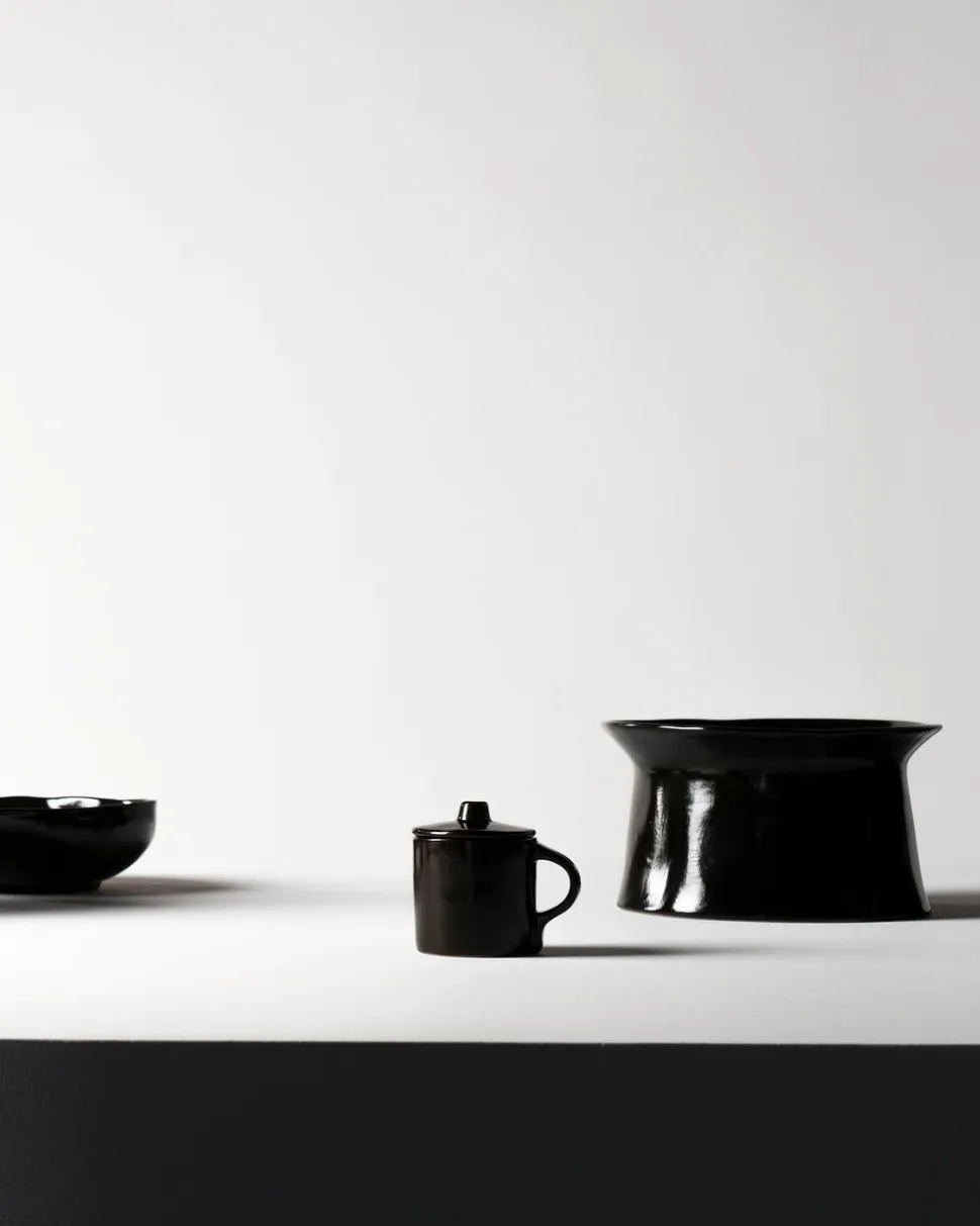Espressokop Serax La Mère Tableware By Marie Michielssen Deksel Dark Brown 110 ml