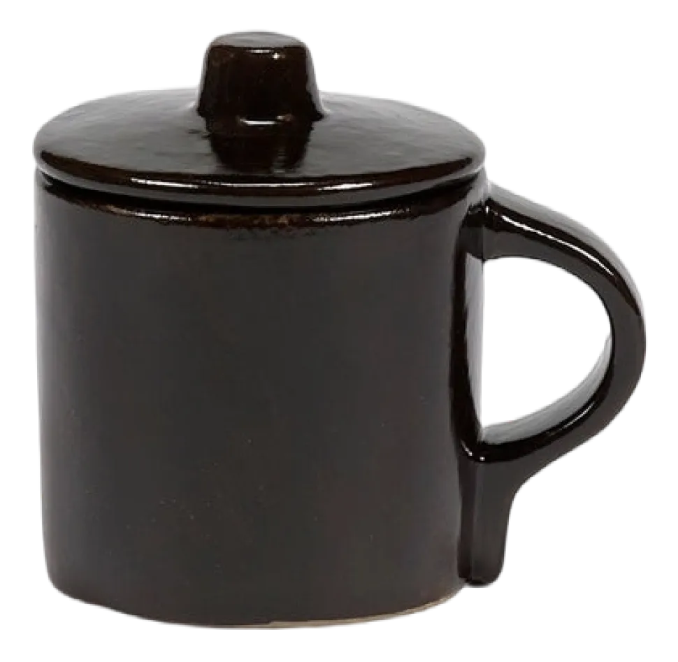 Espressokop Serax La Mère Tableware By Marie Michielssen Deksel Dark Brown 110 ml