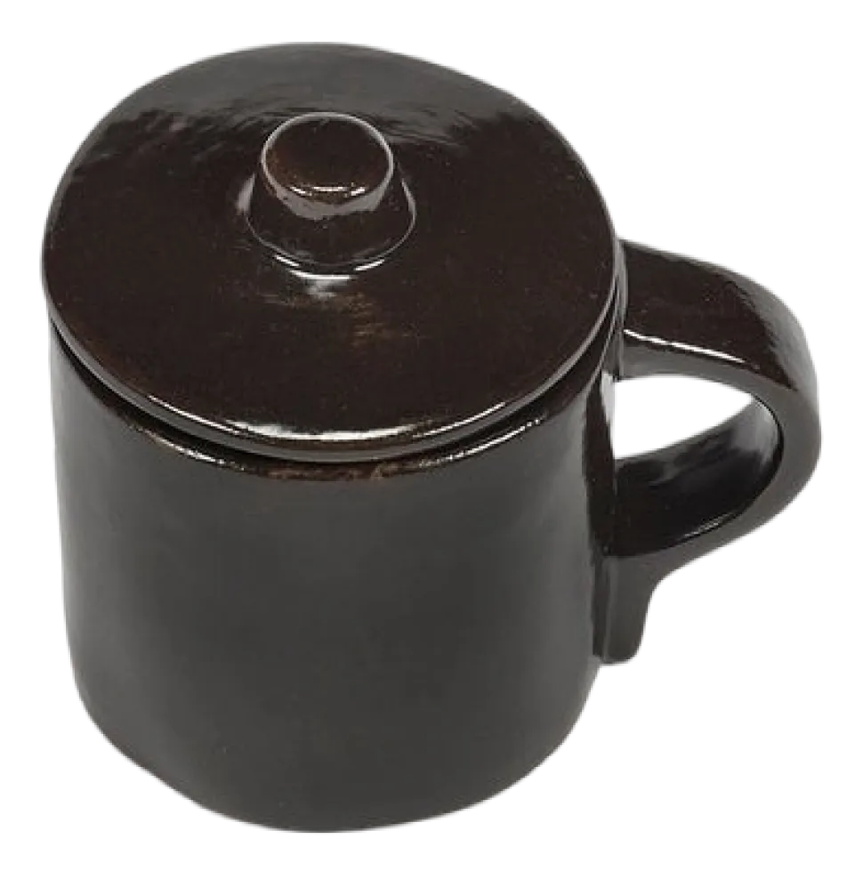 Espressokop Serax La Mère Tableware By Marie Michielssen Deksel Dark Brown 110 ml