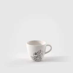 Espressokop Villeroy & Boch Manufacture Rock Mickey Mouse Blanc 60ml (Set van 6)