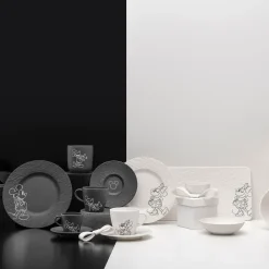 Villeroy & Boch Espressokop Manufacture Rock Mickey Mouse Zwart 60ml (Set van 6) New