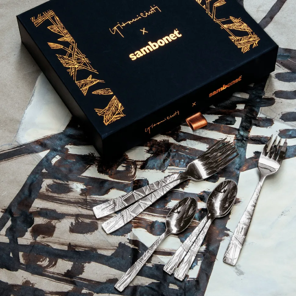 Espressolepel Sambonet Jungle (Set van 6)