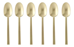 Espressolepel Sambonet Neutra Antique PVD Champagne Gift Pack (Set van 6)