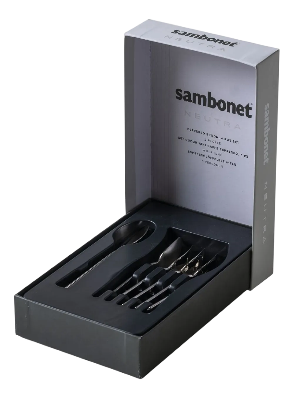 Sambonet Espressolepel Neutra Gift Pack (Set van 6) Hot