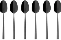 Espressolepel Sambonet Rock Mirror PVD 2Black (6-Delig)