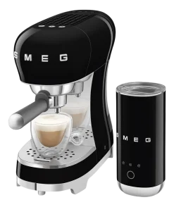 Espressomachine SMEG ECF12BLEU 50's Style Zwart