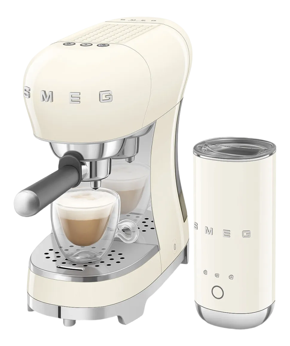 Espressomachine SMEG ECF12CREU 50's Style Crème