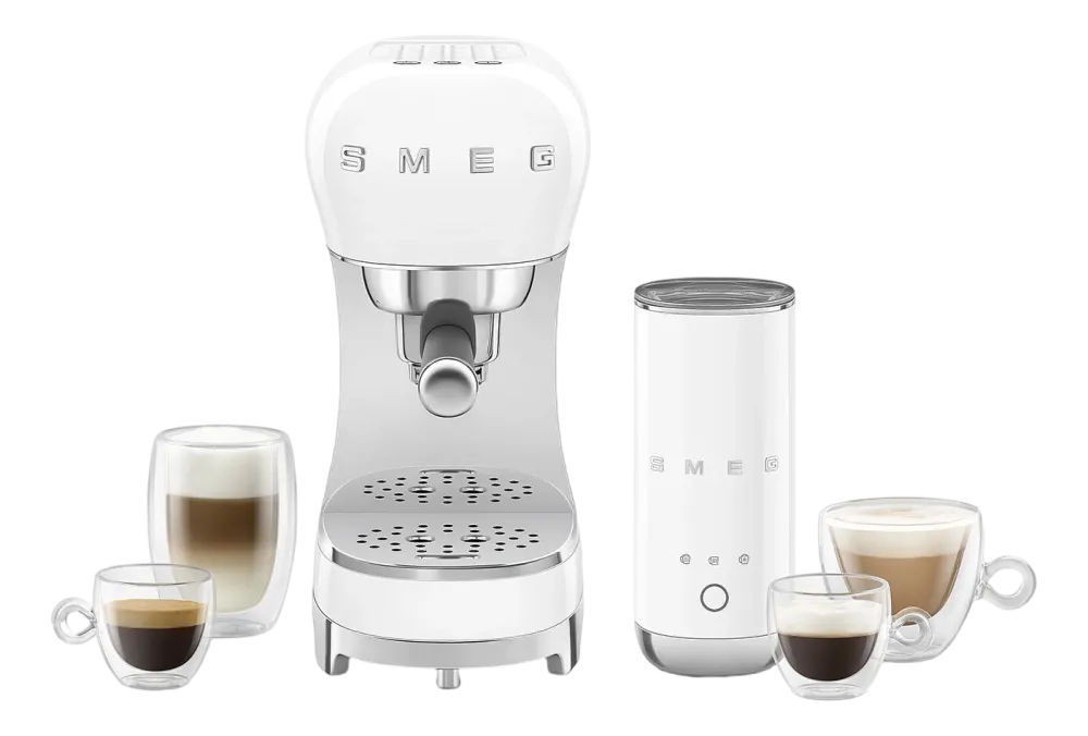 Smeg Espressomachine ECF12WHEU 50's Style Wit Sale