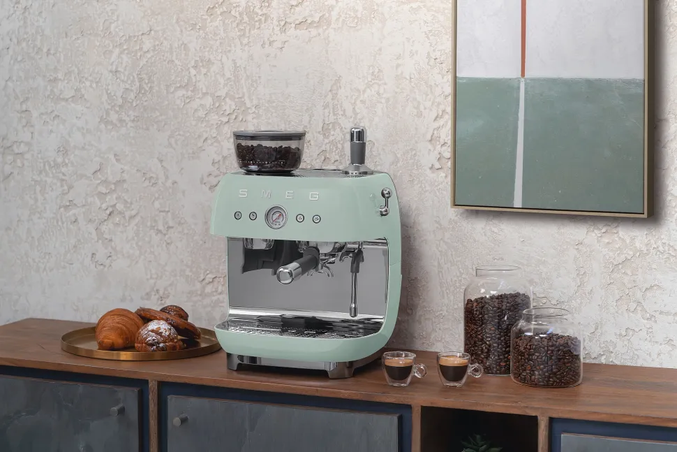 Espressomachine Smeg EGF03PGEU Watergroen