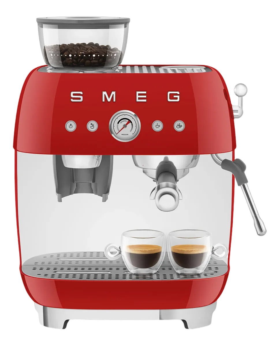 Espressomachine Smeg EGF03RDEU Rood