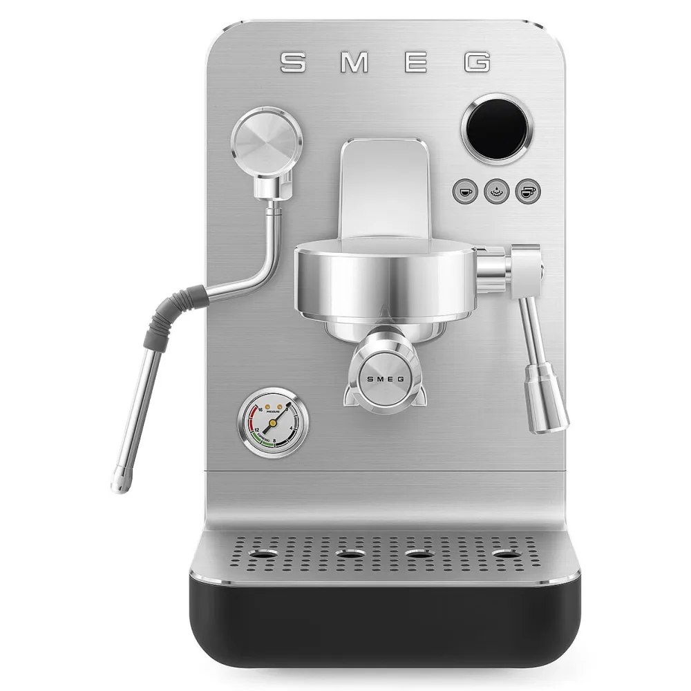 Smeg Espressomachine EMC02BLMEU Collezione Mat Zwart