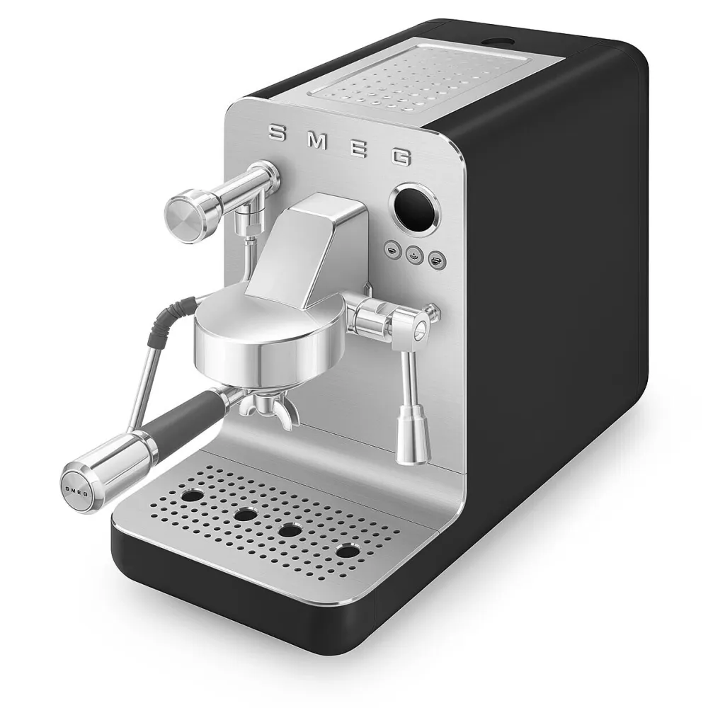 Smeg Espressomachine EMC02BLMEU Collezione Mat Zwart