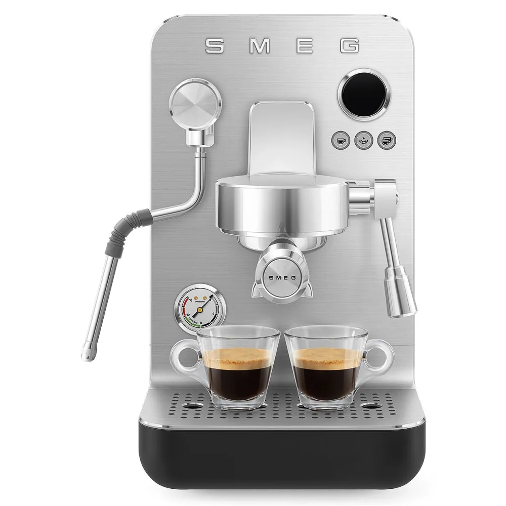 Smeg Espressomachine EMC02BLMEU Collezione Mat Zwart