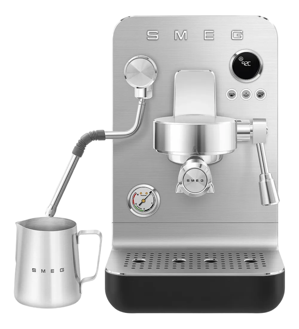 Smeg Espressomachine EMC02BLMEU Collezione Mat Zwart