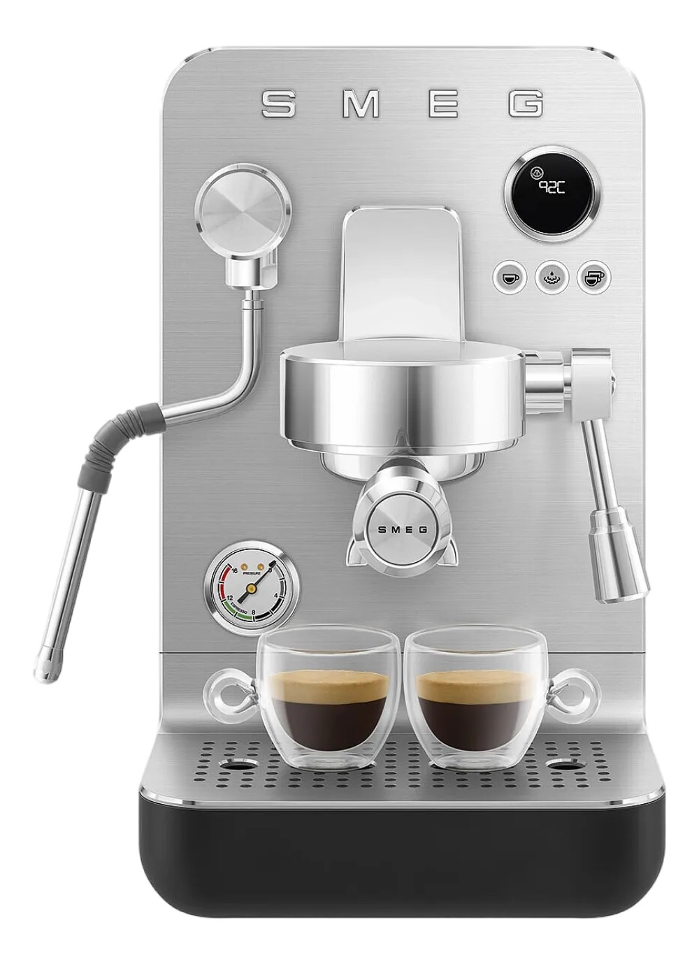 Smeg Espressomachine EMC02BLMEU Collezione Mat Zwart