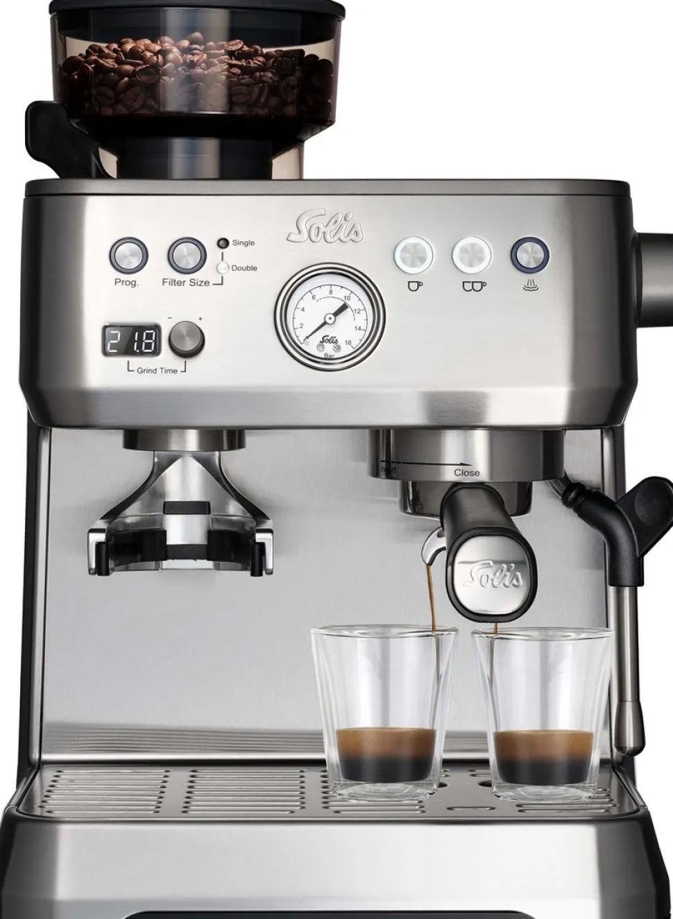 Espressomachine Solis Grind & Infuse Perfetta RVS
