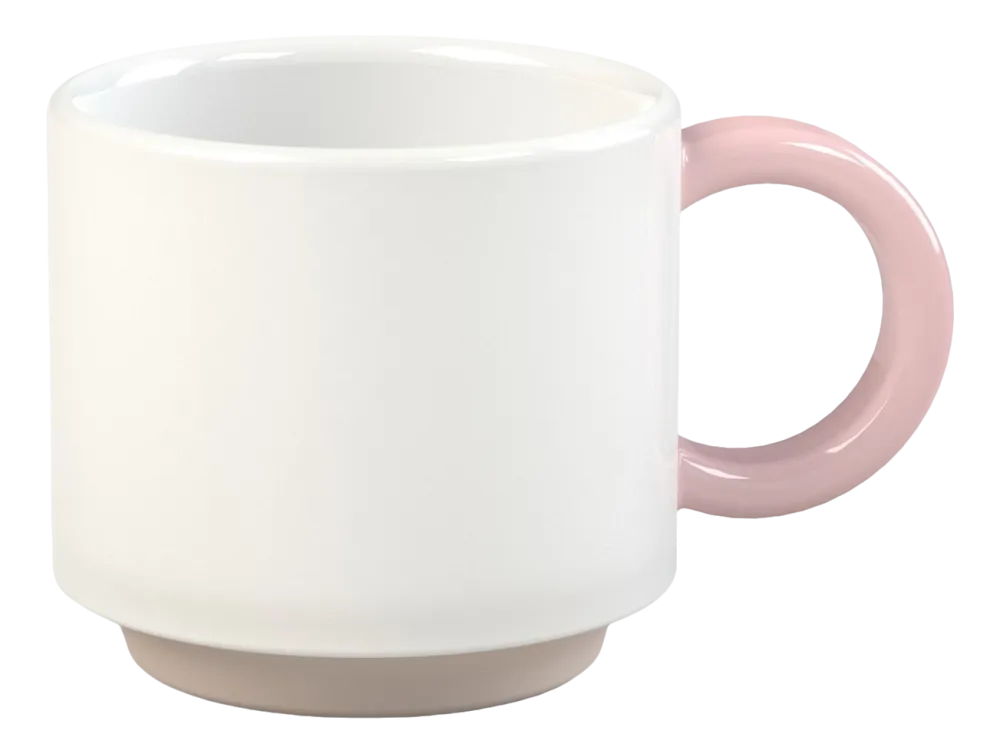 Lund Espresso Mok London Skittle Stapelbaar White & Pink New