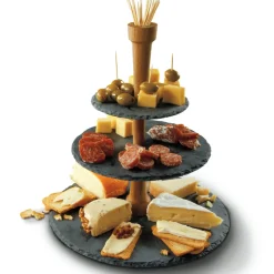 Boska Etagère Party Tower Black / Brown 30 cm New
